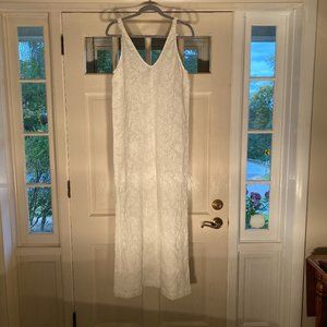 Zara Embroidery Grace White Jumpsuit